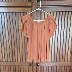 Melon Colored  Short Sleeve Shirt